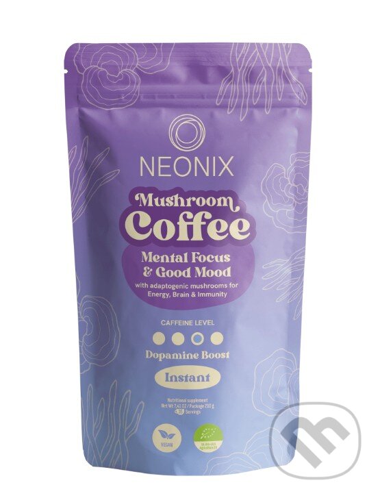 Kávy a čaje: Neonix Mushroom Coffee (Ani). Ani