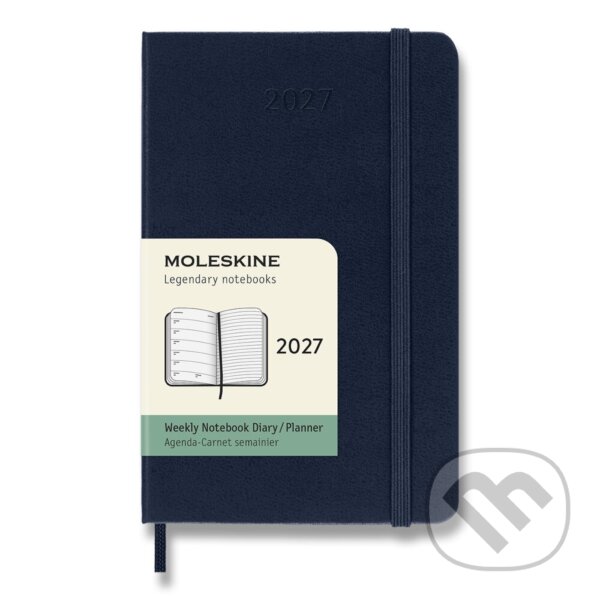 Moleskine – 12-mesačný týždenný plánovací diár 2027 (tmavomodrý),Moleskine – 12-mesačný týždenný plánovací diár 2027 (tmavomodrý)
