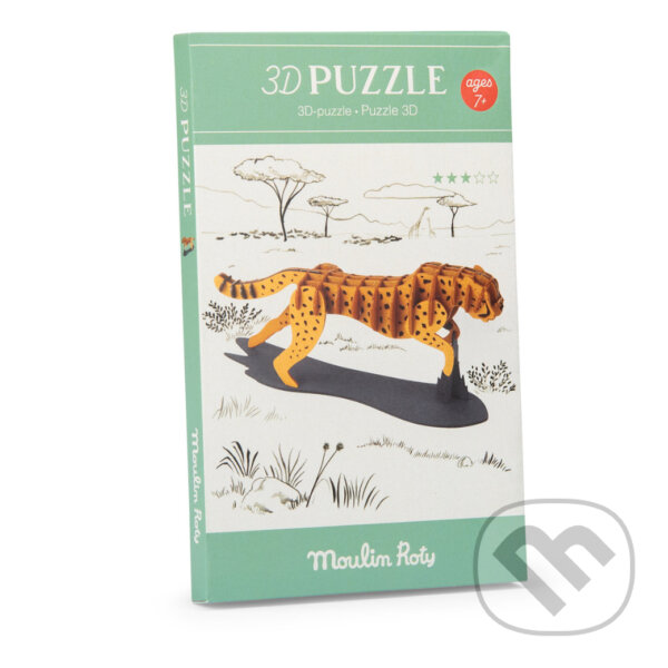 Puzzle: Puzzle 3D - Gepard (Moulin Roty). Moulin Roty