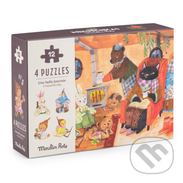 Puzzle: Puzzle Den s Minouchkas - 4 x 12 (Moulin Roty). Moulin Roty