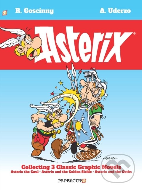 Kniha: Asterix Omnibus Vol. 1 (Albert Uderzo a René Goscinny). Papercutz, 2020