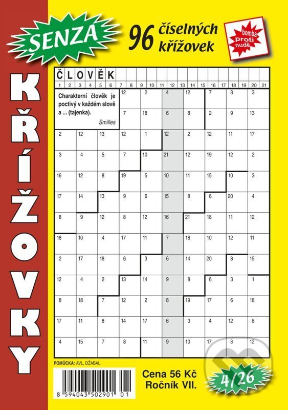 Kniha: Senza číselné křížovky 4/2026 (Telpres). Telpres, 2026