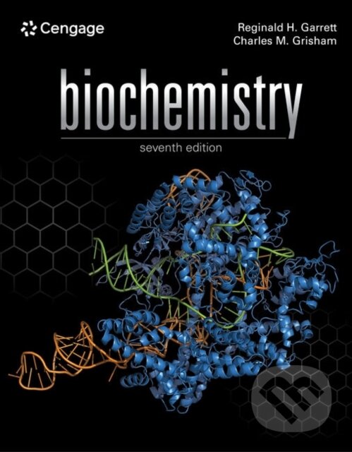 Kniha: Biochemistry (Charles Grisham a Reginald Garrett). Brooks/Cole, 2023