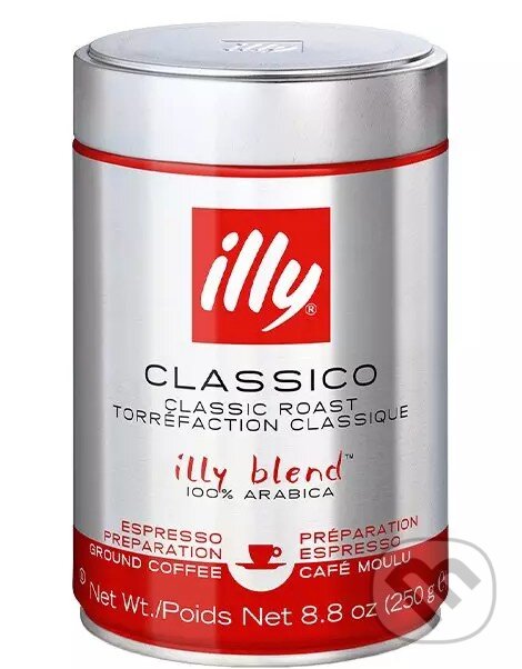 Kávy a čaje: illy Káva mletá Classico (Illy). Illy