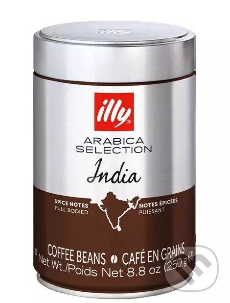 Kávy a čaje: illy Káva zrnková India (Illy). Illy