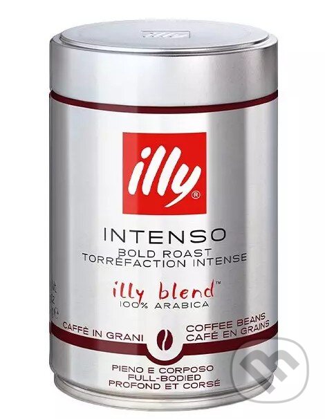 Kávy a čaje: illy Káva zrnková Intenso (Illy). Illy