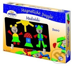 Levně Magnetické puzzle: Medvědi - puzzle z kategorie Detské puzzle