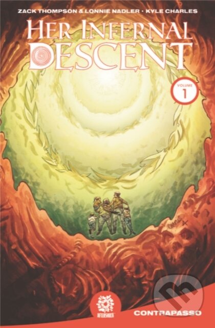 Kniha: Her Infernal Descent, Vol. 1 (Lonnie Nadler a Zac Thompson). Aftershock Comics, 2019