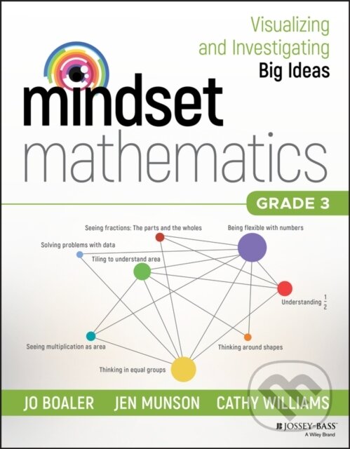 Kniha: Mindset Mathematics – Visualizing and Investigating Big Ideas, Grade 3 (Cathy Williams, Jo Boaler a Jen Munson). Jossey Bass, 2019