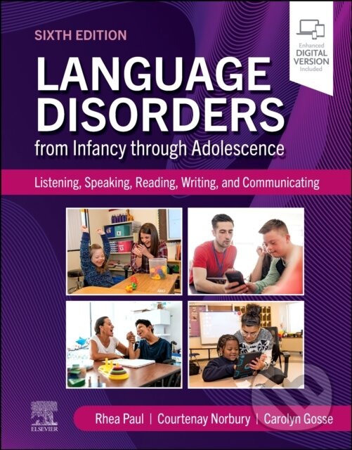 Kniha: Language Disorders from Infancy through Adolescence (Carolyn, PhD, CCC-SLP Gosse, Rhea, CCC-SLP Paul, Courtenay a DPhil Norbury). Mosby, 2024