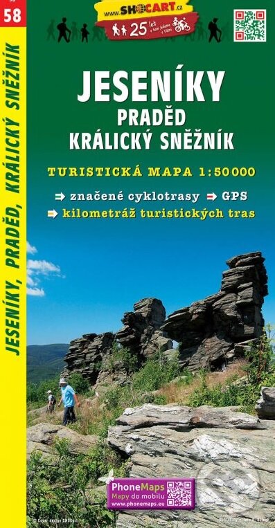 Levně Jeseníky, Praděd, Kralický Sněžník 1:50 T