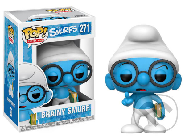 Funko POP! Animation The Smurfs: Brainy Smurf Vinyl Figure, Funko, 2018