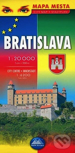 Bratislava, mapa mesta 1:20 000, Mapa Slovakia, 2007