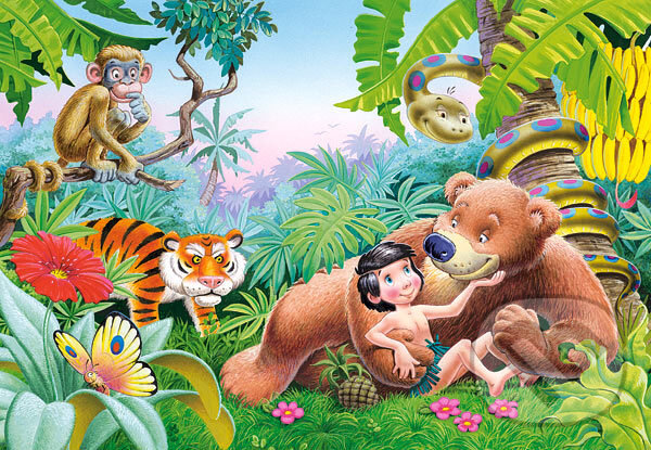 Puzzle: Kniha džungle (Castorland). Castorland