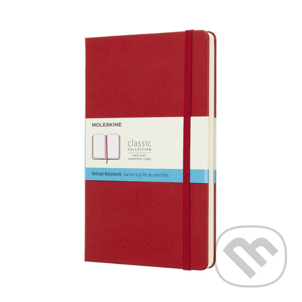 Levně Moleskine - červený zápisník (stredný, bodkovaný)