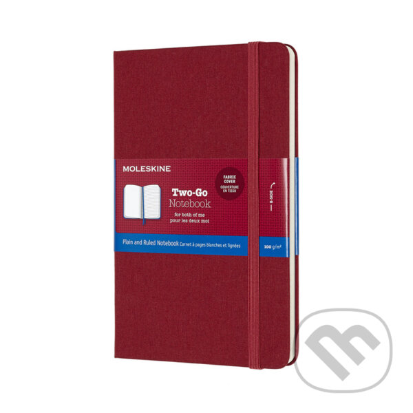 Moleskine - zápisník Two-go tmavočervený (Moleskine)