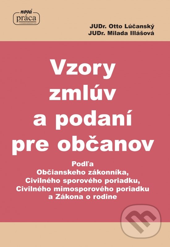 Levně Vzory zmlúv a podaní pre občanov - Otto Lúčanský, Milada Illášová - kniha z kategorie Právo