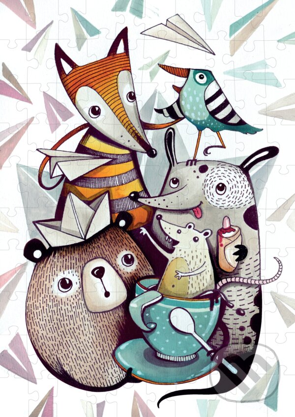 Puzzle: Dominika Šikulincová: Lesná crew (Dominika Šikulincová). Pucle, 2018