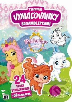 Levně Tvarované vymaľovanky so samolepkami: Palácové zvieratká - kniha z kategorie Omaľovávanky