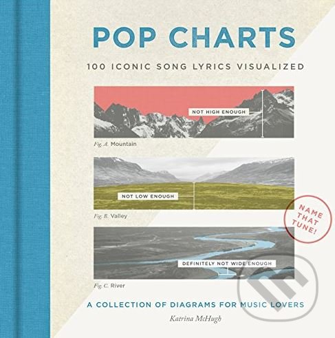 Levně Pop Charts (100 Iconic Song Lyrics Visualized) - Katrina McHugh - kniha z kategorie Hudba
