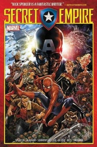 Levně Secret Empire - Nick Spencer, Andrea Sorrentino (ilustrácie), Leinil Yu (ilustrácie), Steve McNiven (ilustrácie), Daniel Acuna (ilustrácie) - kniha z…