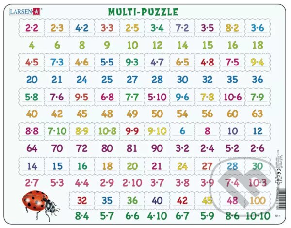 Levně Násobilka AR1 - puzzle z kategorie Maxi dieliky