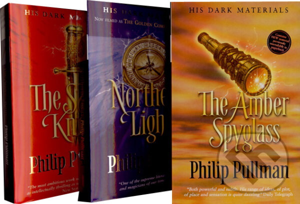 Northern Lights, The Subtle Knife, The Amber Spyglass (komplet) - Philip Pullman, Scholastic, 2007