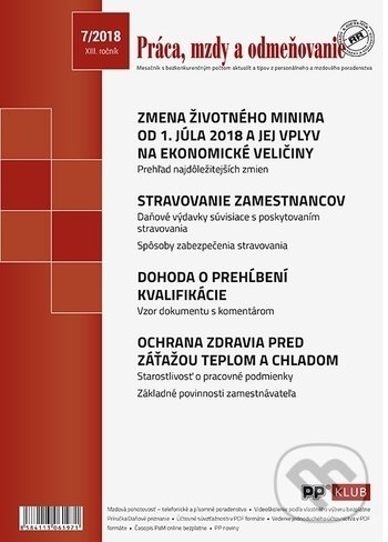Levně Práca, mzdy a odmeňovanie 7/2018