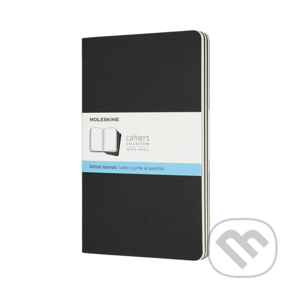 Levně Moleskine - zošity čierne (sada 3 ks) (stredné, bodkované)