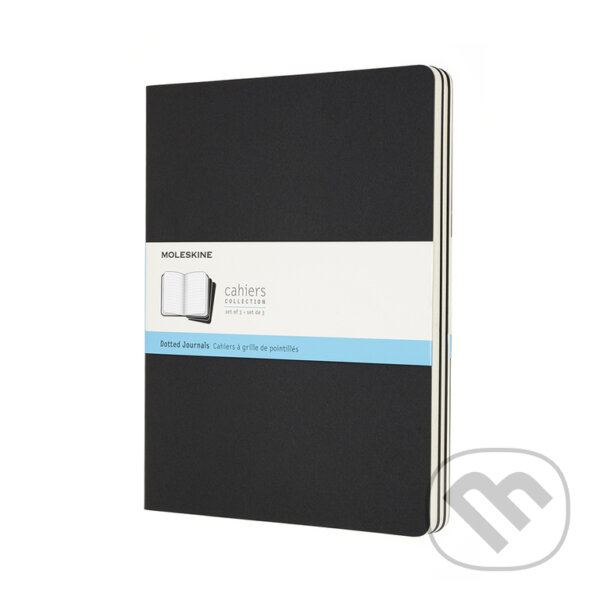 Levně Moleskine - sada 3 zošitov (čierne) (veľké, bodkované)