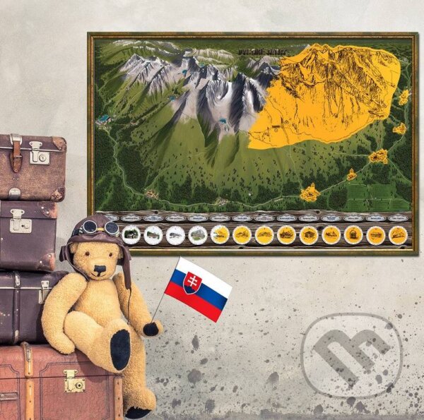Levně Stieracia mapa Vysoké Tatry (Zlatá)