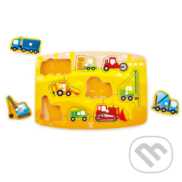Levně Vkladacie puzzle Stavebné autá - puzzle z kategorie Maxi dieliky