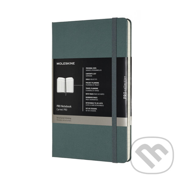 Moleskine – diár/zápisník Professional (zelený), Moleskine
