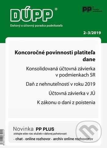 Levně Daňový a účtovný poradca podnikateľa 2,3/2019 (Koncoročné povinnosti platiteľa dane)