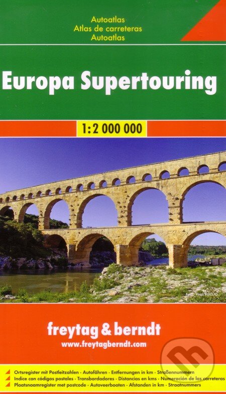 Európa Supertouring 1:2000 000 (freytag&berndt). freytag&berndt, 2010
