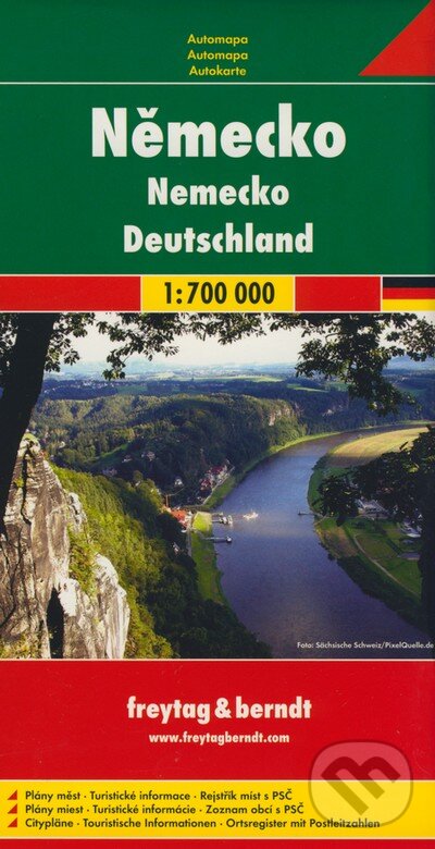 Nemecko 1:700 000 (freytag&berndt). freytag&berndt, 2012