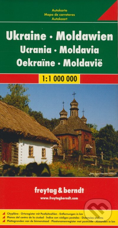 Levně Ukraine, Moldawien 1:1 000 000 (Automapa - Platná do r. 2019)