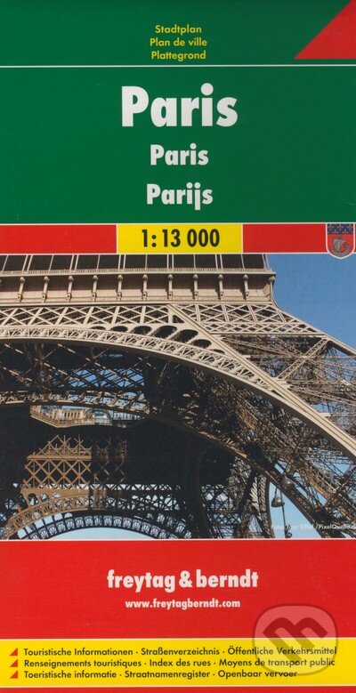 Levně Paris 1:13 000 (Mapa mesta - platná do konca 2018)