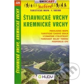 Levně Štiavnické vrchy, Kremnické vrchy 1: 100 000 (Turistická mapa 229)