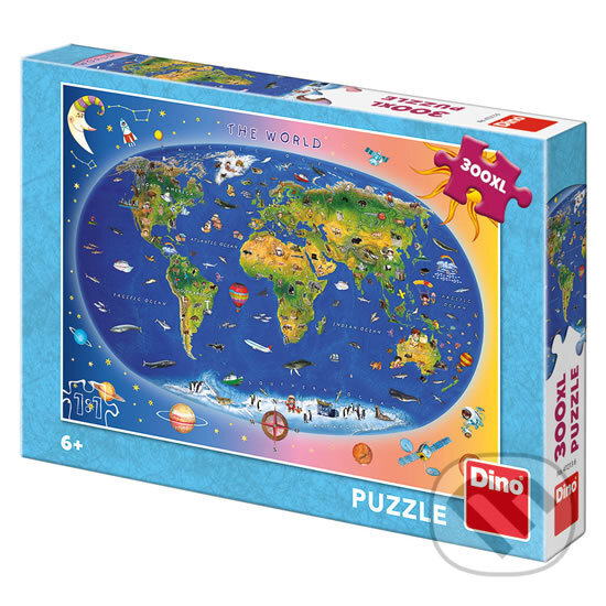 Levně Mapa The World - puzzle z kategorie 60 – 300 dielikov