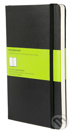Levně Moleskine - stredný čistý zápisník (čierny)