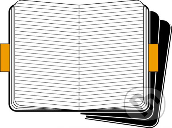 Levně Moleskine - sada 3 stredných linajkových zošitov (čierna väzba)