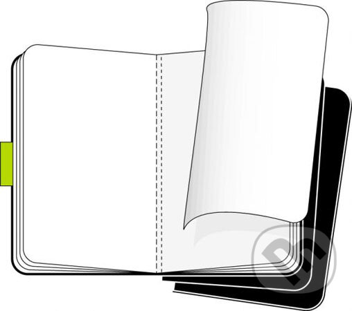 Levně Moleskine - sada 3 stredných čistých zošitov (čierna väzba)