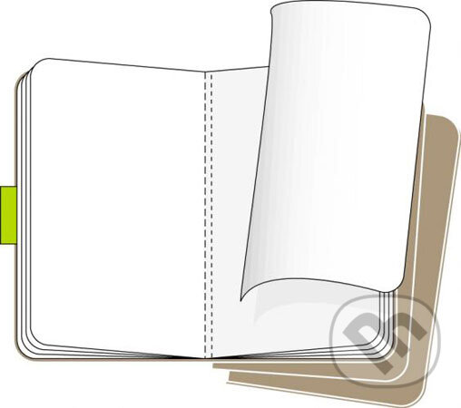 Levně Moleskine - sada 3 stredných čistých zošitov (kartónová väzba)