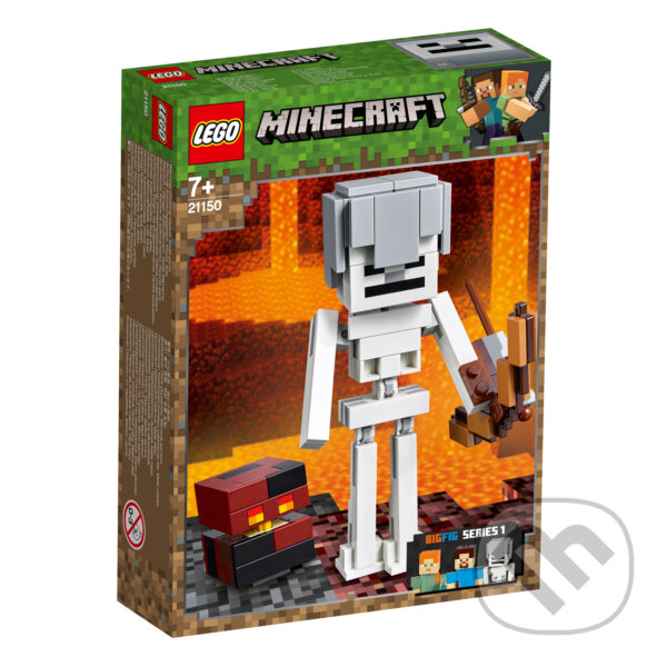 LEGO Minecraft 21150 Veľká figúrka Minecraft: kostra s pekelným slizom, LEGO, 2019