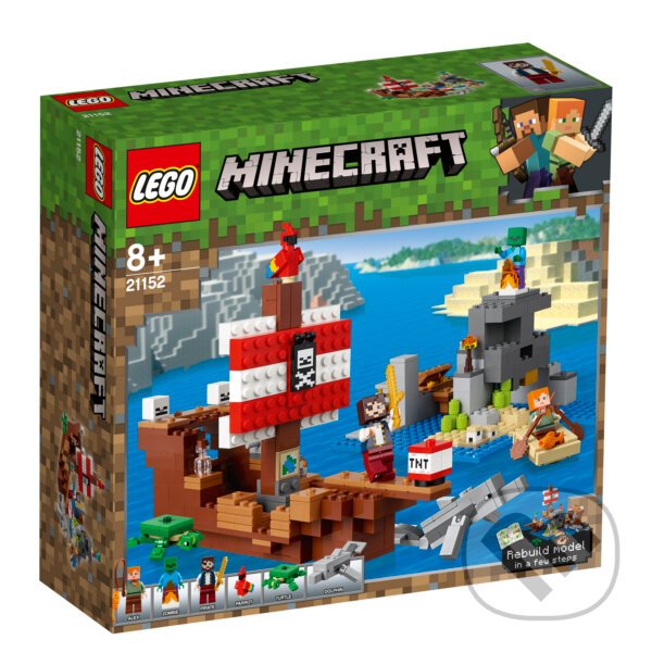 LEGO Minecraft 21152 Dobrodružstvo na pirátskej lodi, LEGO, 2019
