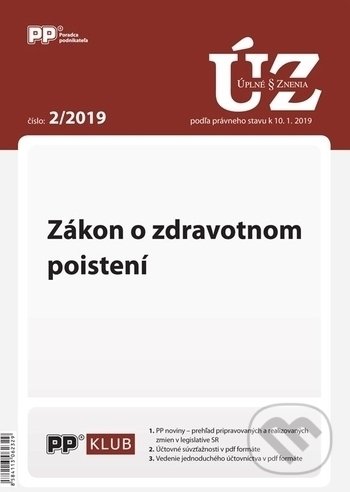 Levně Úplné znenia zákonov 2/2019 (Zákon o zdravotnom poistení)