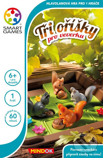 Společenská hra: Tři oříšky pro veverku (SMART) (Mindok). Mindok, 2018