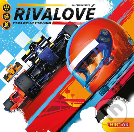 Spoločenská hra: Rivalové (Wolfgang Kramer). Mindok, 2018