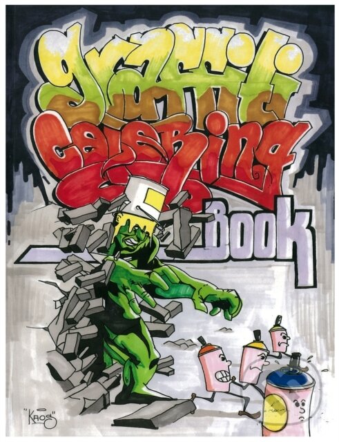 Levně Graffiti Coloring Book - Uzi Wufc - kniha z kategorie Pre dospelých